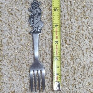 Vintage BONNY Walt Disney's DONALD DUCK Stainless Steel Japan Souvenir Baby Fork